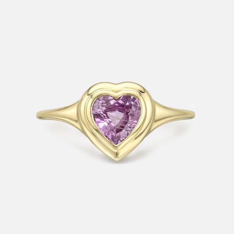 Gemstone Mini Skinny Signet Ring