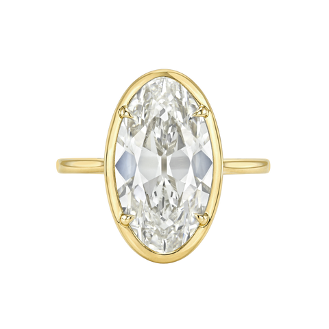 Moval Prong Set Solitaire Ring
