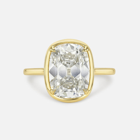 Old Mine Prong Set Solitaire Ring