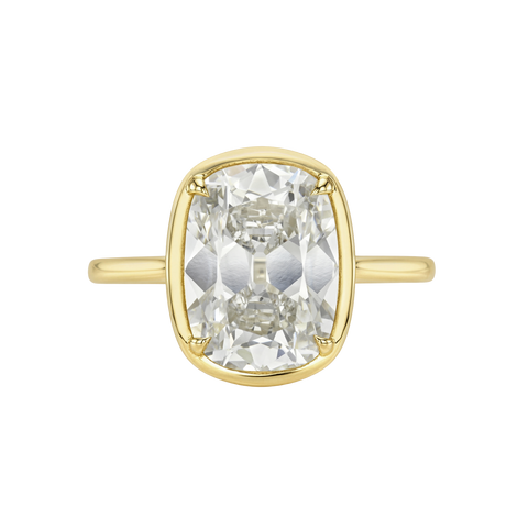 Old Mine Prong Set Solitaire Ring